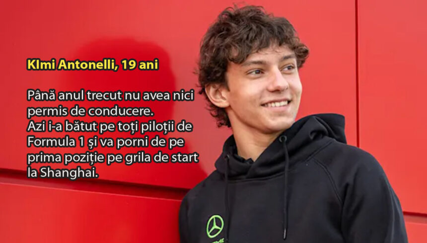 istorie la shanghai kimi antonelli cel mai tanar din istoria formulei 1 care a castigat pozitia 1 pe grila de start pole position 69b527f9ab9c5