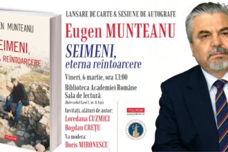 lansare de carte la biblioteca academiei romane din iasi seimeni eterna reintoarcere de eugen munteanu 69aa9f6583eb1