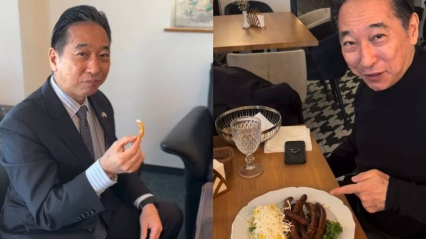 reactia ambasadorului japoniei dupa ce a gustat carnati de plescoi si covrigi de buzau video 69b1348438eed