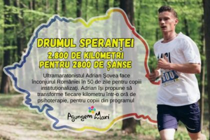 drumul sperantei 2800 de kilometri pentru 2800 de sanse ultramaratonistul adrian sovea face inconjurul romaniei in 50 de zile pentru copiii institutionalizati 69f2dd9844b3e