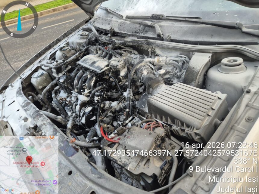 incendiu auto la primele ore ale zilei in municipiul iasi 69e06f9bde432