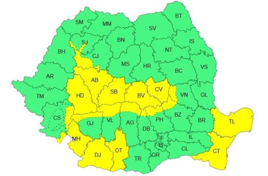 vremea se raceste din nou vin furtunile in cea mai mare parte a tarii zonele in care vor fi ninsori 69e5def30a3b8