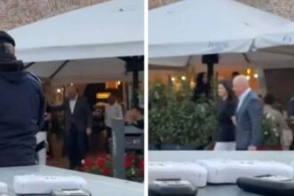 ilie bolojan aplaudat de oradeni la iesirea din local era impreuna cu partenera sa momentul a devenit viral video 6a0179576db1e