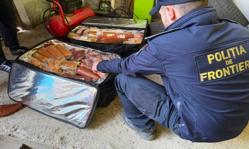 microbuz cu 350 kg de preparate din carne fara acte oprit de politistii de frontiera 69f9d5cfeab8a