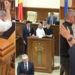 primarul chisinaului luat cu forta de la tribuna parlamentului dupa un scandal in plen video 6a18534bb0ea9
