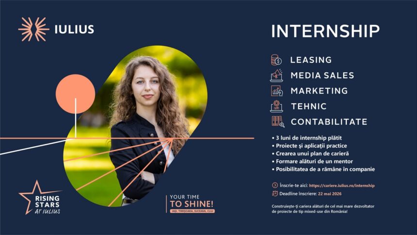 rising stars at iulius internship ul anual al companiei a inceput 25 de locuri in cinci domenii patru orase si oportunitatea de a te alatura unui top developer din romania 69f9f70b44581
