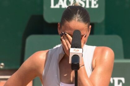roland garros ucraineana marta kostyuk in lacrimi dupa victoria din primul tur in aceasta dimineata o racheta a cazut la 100 de metri de casa parintilor mei 6a130c231aab7