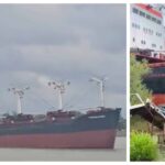 incident naval la tulcea o nava cargo sub pavilion panama scapata de sub control a lovit un ponton de pasageri video 6a1ed5c0de01a